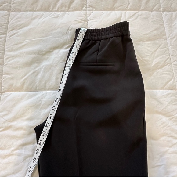 Zara Black Cropped Culottes Women’s Medium Wide Leg Dress Pants Like New - Picture 10 of 14